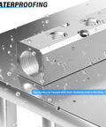 Heavy Duty Pneumatic Aluminum Manifold Block Kits 2 Way With 1/2 NPT Input And 1/4 NPT Output Air Exhaust Distribution waterproof feature