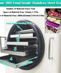 Heavy Duty Four Tray 110V Vacuum Freeze Dryer Machine For Home Kitchens With Stainless Steel Trays showing four stainless trays and heating plate.