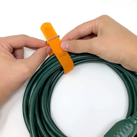 Storage Cinch Straps With Write On Labels, Hook And Loop Straps With Metal Buckles, Waterproof, Reusable, Multi Purpose Cable And Cord Organizer For Grab And Go Storage, Assorted 16 Pack, Adjustable