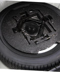Spare Tire Hold Down Bolt for Trucks and Cars, Easy Install Wheel Bolt Replacement shown in car trunk, top view