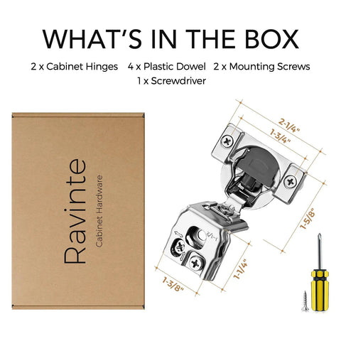 Heavy Duty Soft Close Kitchen Cabinet Hinges 2 Pack Featuring Full Overlay Design For Smooth Silent Swings And No Sweat Installation To Level Up Your Entire Kitchen Setup