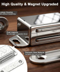 Heavy Duty Cabinet Magnetic Catch Door Magnets Latch 30lb Hold For Kitchen Cupboard Pantry Closet Wardroom Strong Stainless Steel Hardware with dual magnets.