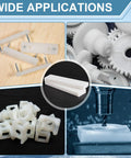 2 Pcs HDPE Plastic Blocks 1 In By 3 In By 12 In Solid Polyethylene Blocks for Machining, DIY Projects, Prototyping, displayed with applications