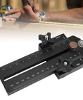 Thin Tear Jig For Table Saw Aluminum Woodworking Tool With Adjustable Sliding Tenon Fits 3/8x3/4 Inch T Slot And 1/4x3/8 Inch Track