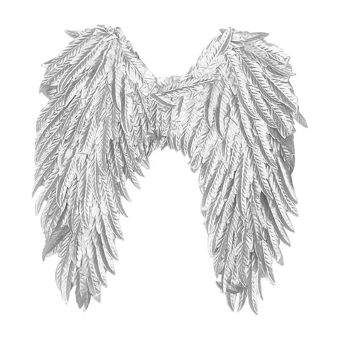 Metallic Shiny Angel Wings Foil Tinsel Headband For Halloween Costume Party One Size Fits Most with lightweight elastic strap