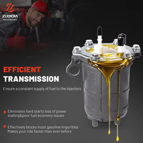 Honda ATV Fuel Pump Drop In Fit for Rancher 420 and Foreman 500 FourTrax showing fuel dripping