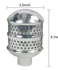 2 Pack Aluminum Bubbler Sprinkler Heads For Gentle Watering Diffuser Flood Nozzle Soaker Sprinklers For Plants, Garden, Lawn And Yard Durable Corrosion Resistant Metal Construction, front view