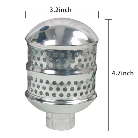 2 Pack Aluminum Bubbler Sprinkler Heads For Gentle Watering Diffuser Flood Nozzle Soaker Sprinklers For Plants, Garden, Lawn And Yard Durable Corrosion Resistant Metal Construction, front view