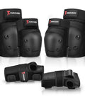 6 In 1 Protective Gear Set For Inline Skating Skateboarding Scooters And BMX Knee Pads Elbow Pads Wrist Guards Durable PP Shell