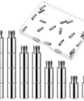 Heavy Duty 20 Piece Scrapbook Extension Posts And Bookbinding Screws Rust Proof Copper 12 Millimeter Spacer Rings for craft supplies.
