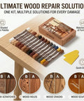 Wood Filler Sticks Kit With 16 Colors For Scratches, Scuffs, Cracks And Holes Easy Touch Up For Furniture, Floors, Cabinets And Doors Color Match White Oak, Mahogany, Walnut, Maple, Black And More.