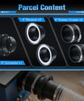 4 Inch Magnetic Dust Collection Fittings For Woodworking Tools Includes One Connector Two Receivers And Two Couplers for easy vacuum hose connection.