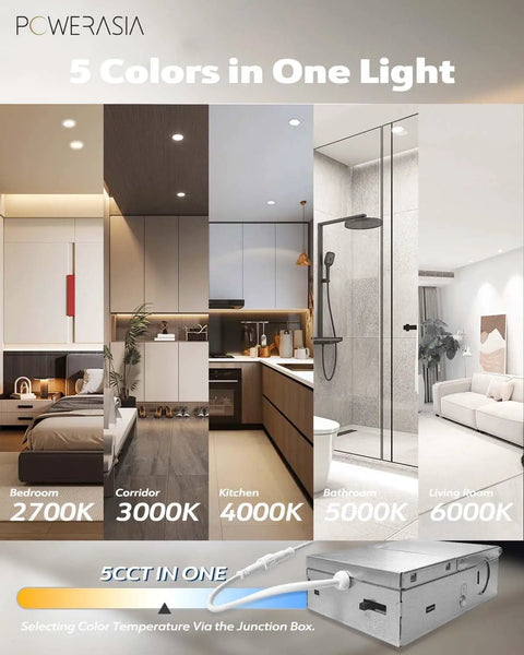 Top Shelf Two Pack Seven Inch Led Recessed Wafer Lights Bringing Straight Up Crisp Illumination And Zero Sweat Dimmable Five Temperature Tuning For Seamless Home Ceiling Glow