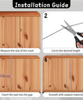 Installation guide steps for 2Mm Foam Backer Rod And Caulk Saver For Tight Squeezes And Flexible Rubber Expansion Joint Filler.