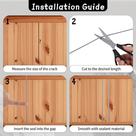Installation guide steps for 2Mm Foam Backer Rod And Caulk Saver For Tight Squeezes And Flexible Rubber Expansion Joint Filler.