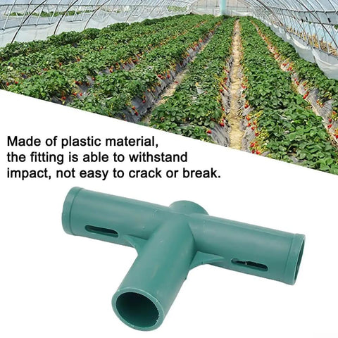 Heavy Duty Tough As Nails Plastic Joint Connectors For 19mm PVC Pipe Garden Frames And Cold Frames Green 8 Pack Plant Support Fittings For Sturdy Outdoor Structures And Vines