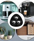 Eight Pack Self Adhesive Caster Wheels For Heavy Appliances With 360 Degree Swivel Rollers And Strong Grip Pads in use with appliances