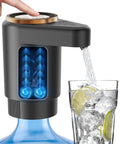 Portable Electric Water Jug Dispenser With USB C Charging Dual Motors For 2 To 5 Gallon Jugs Fast Flow Easy Fill Ideal For Home Office Camping And RV Use Dark Black