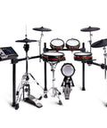 Pro Level 8 Piece Electric Drum Set With All Mesh Heads, Gig Ready, Touchscreen Module With BFD Engine, Active Magnetic Hi Hat
