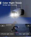 2K Security Cameras Wireless Outdoor With Spotlight 15000mAh Battery Powered WiFi Surveillance Camera With Color Night Vision