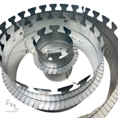 Rock Solid 9 Inch Galvanized Steel Ductboard Take Off Collar Made For Fast Plenum Hook Ups And Lock Tight Rigging That Will Never Fold On Demanding Hvac Install Jobs
