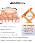 Product details of tough tear resistant nylon cargo sling with heavy duty polyester cargo net hoist for garden equipment, 1x1m