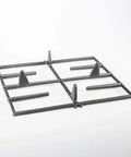 WP9761557CB Replacement Surface Burner Grate For Whirlpool And KitchenAid Ranges, black finish, angled view