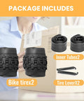 2 Pack 20x2.125 Inch Kids Bike Tires Set With Tubes And Levers For BMX MTB And Youth Rides Puncture Resistant Folding Tires
