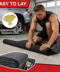 Heavy Duty Garage Floor Mat For Under Car 17 Foot By 7.45 Foot Waterproof Absorbent Oil Spill Protector With Non Slip Backing
