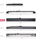 Dimensions and comparisons of Heavy Duty Aluminum Alloy Soft Close Mechanism For DIY Sliding Barn Door Hardware DESTROYER320 models.