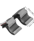 Split Half Nuts For Mini Lathes 16mm ID 1.5mm Pitch 45 Steel Lead Screw Replacement Parts with open design showing dimensions