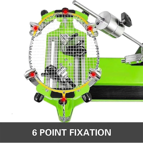 Pro Grade Tennis Stringing Machine With Six Point Mounting System And 360 Degree Rotation For Precise Tension Control And Easy Setup