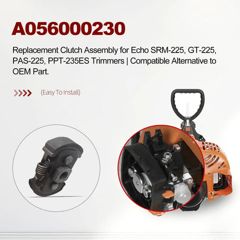 Go To Replacement Clutch Assembly For Echo SRM 225 GT 225 PAS 225 PPT 235ES Trimmers with installation graphic