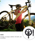 Cyclist outdoors with bike and 52T 170mm Crank Arm For Single Speed Road Bike Fixie Replacement Crankset.