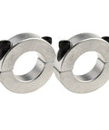 Ultra 25mm Double Split Shaft Collar Clamp Kit Built Rock Solid With Premium Aluminum Alloy Featuring M6 Screws For Accurate Shaft Positioning Reliable Spacers For Gears And Pulleys Hold Tight Without Slippage Heavy Industrial Use Always, two 25mm clamps