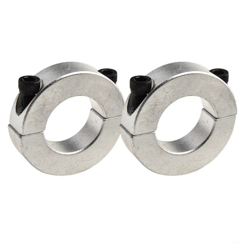 Ultra 25mm Double Split Shaft Collar Clamp Kit Built Rock Solid With Premium Aluminum Alloy Featuring M6 Screws For Accurate Shaft Positioning Reliable Spacers For Gears And Pulleys Hold Tight Without Slippage Heavy Industrial Use Always, two clamps