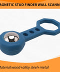 Juinrinet Drywall Metal Detecting Detector 6.6x2cm, blue, plastic and metal stud finder tool for wall scanning.