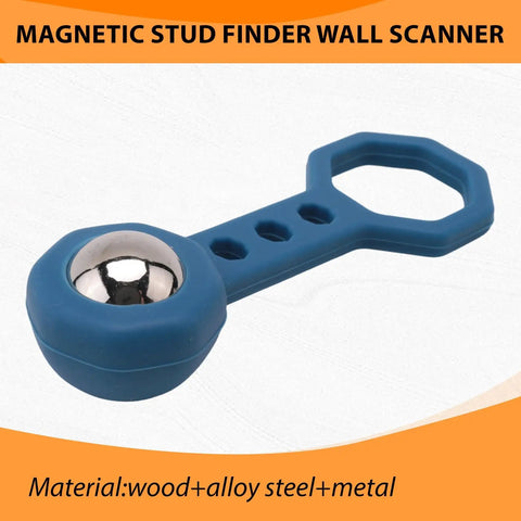 Juinrinet Drywall Metal Detecting Detector 6.6x2cm, blue, plastic and metal stud finder tool for wall scanning.
