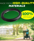 Two Pack 16 Inch Stroller Inner Tubes For 1.75 To 2.125 Wide Tires Ready To Roll Butyl Rubber BPA And Latex Free Replaces Worn Tubes