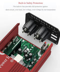 Close-up view of internal components of 400W Vehicle Power Inverter With 12V DC To 110V AC Conversion, Dual 110V Sockets shown