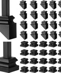 Set Of 40 Iron Baluster Shoes With Flat And Slant Options For 45 Degree Stairs Includes Screws Fits Half Inch Square Balusters