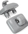 2 Pack Sun Visor Clips For Audi A1 A3 A4 A5 Q3 Q5 TT Gray Sunscreen Holder Hooks Replaces 8U0857562A 8E0857562 Durable
