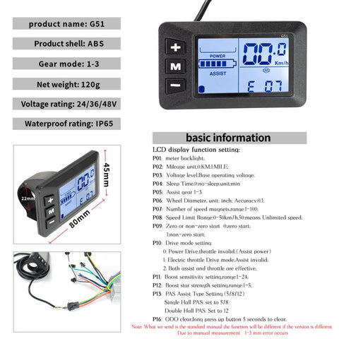 Electric Bike Controller Kit 24V 36V 48V 350W Brushless Motor Controller With LCD Display Ride Ready 17A Ebike Speed Controller For Smooth Throttle And Long Range Fits E Bikes And Scooters Ultra Durable Power Management