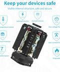 17-in-1 Tower Power Strip Surge Protector With 12 AC Outlets And 5 USB Ports, 10 Ft Extension Cord, safety system diagram