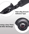 UL Listed Waterproof Heat Shrink Tubing Roll One Half Inch 10 Ft 3 To 1 Adhesive Lined Marine Grade shown close-up with adhesive