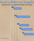 Premium Square Wood Dowel Rods For Serious Crafting And Diy Woodworking Projects Hella Durable showing various lengths 48, 36, 24, 18, and 12 inches.