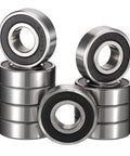 HiPicco 6202-2RS deep groove ball bearings, chrome steel, double rubber sealed, 15x35x11 mm, 10 pcs
