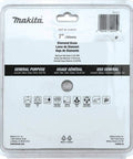 Back packaging of 7 Inch Diamond Blade Turbo General Purpose For Cutting Concrete Block Brick Pavers And Roof Tiles