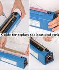 Step-by-step guide to replacing element on 16 Inch Impulse Heat Sealer For Plastic Bags Manual Bags Sealer Machine