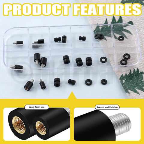 24Pcs Anti Vibration Standoffs Kit For Flight Controller With M2 And M3 Screws Rubber Dampers O Rings And Soft Mount Balls